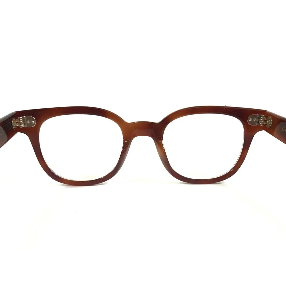 Garrett Leight Eyeglasses Frames CANTER VINBRT Brown Tortoise Square 47-23-143